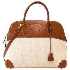 Hermès Bolide Canvas / Barenia Bag 35