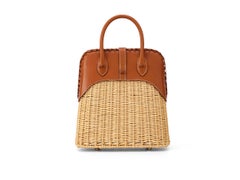 Hermès Bolide Gold Osier Barenia Calfskin Palladium Hardware