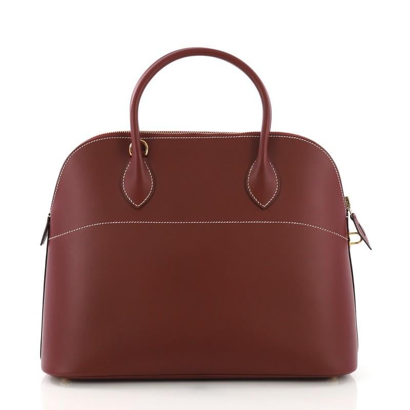Hermes Bolide Handbag Chamonix 35 In Good Condition In NY, NY