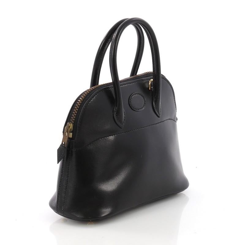 Black Hermes Bolide Handbag Gulliver Micro