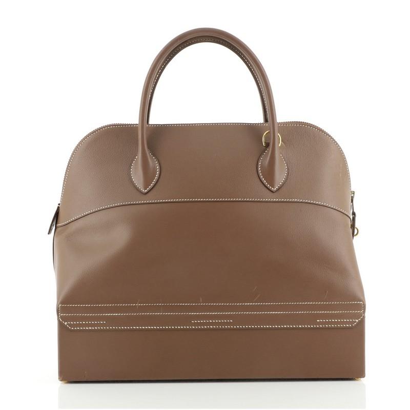 Hermes Bolide Macpherson Bag Evergrain 34 In Fair Condition In NY, NY