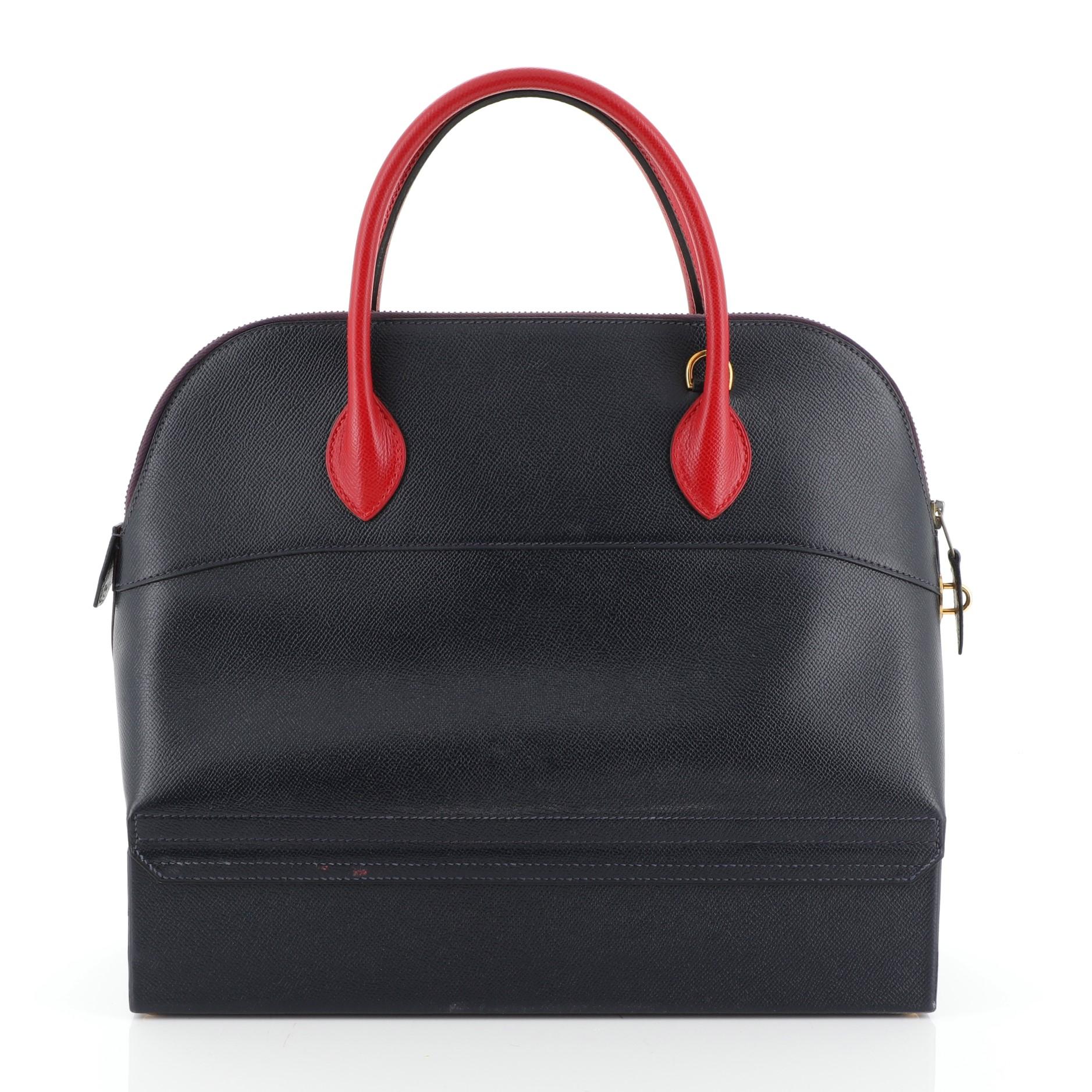 Black Hermes Bolide Macpherson Handbag Courchevel 34 