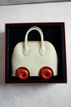 Hermès Bolide on Wheels Bag Nata Orange Epsom Calfskin Palladium HW G Stamp