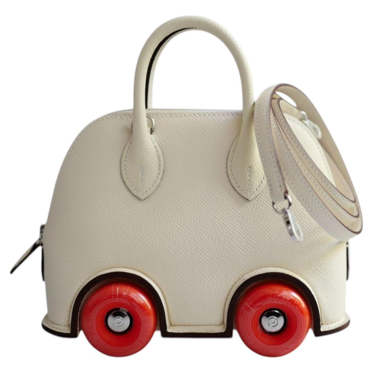 Hermès Bolide on Wheels Bag Nata Orange Epsom Calfskin Palladium HW G Stamp