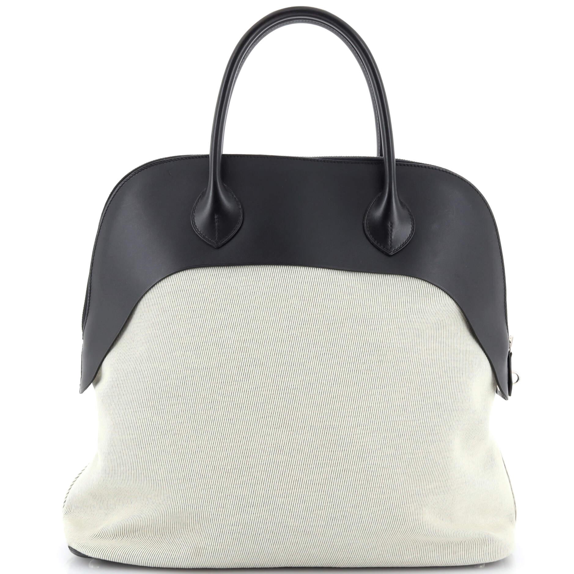 Women's Hermes Bolide Paddock Leather and Twill 40