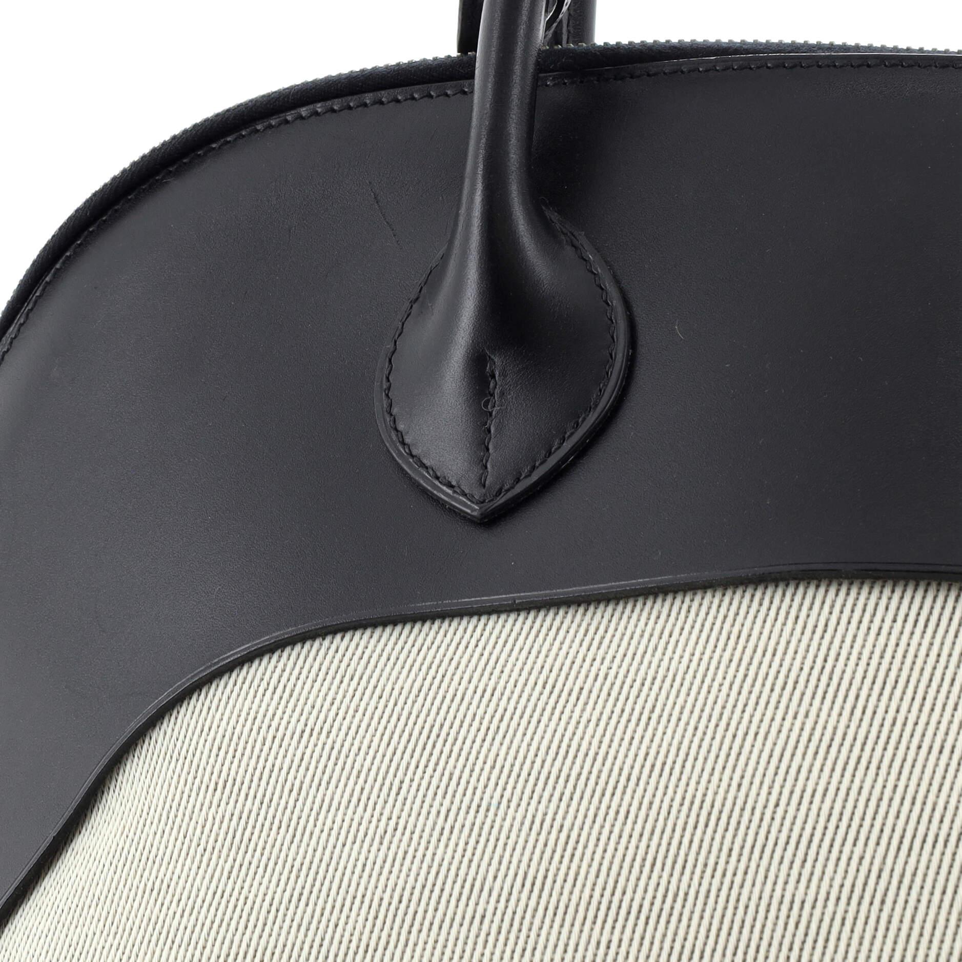 Hermes Bolide Paddock Leather and Twill 40 4
