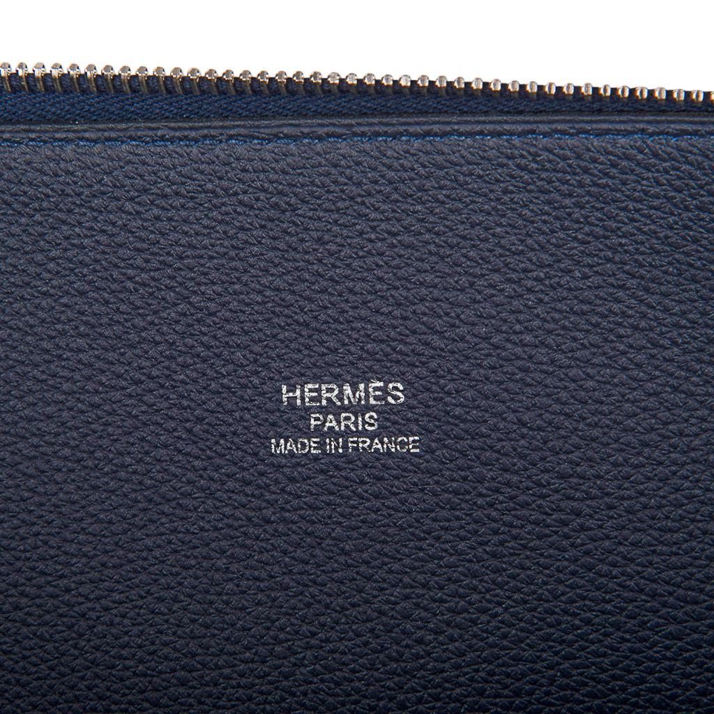 Hermes Bolide 45 Men's Bag Runway Shark Monster Blue Indigo Limited Edition For Sale 3