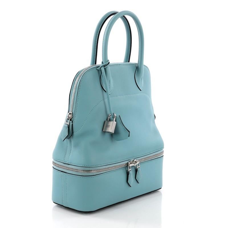 Hermes Bolide Secret Handtasche Swift 24 (Blau)