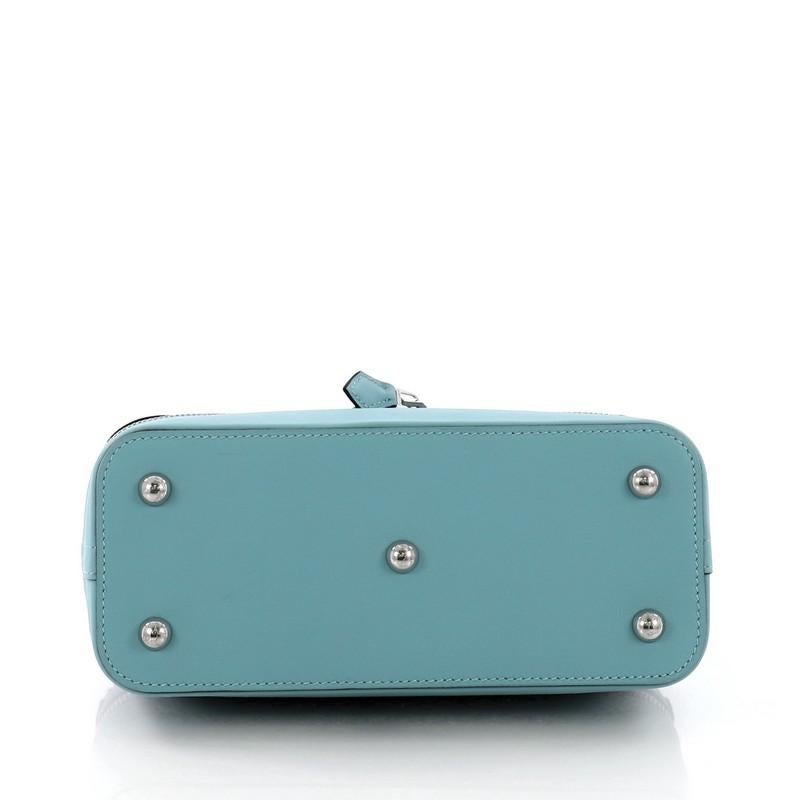 Blue Hermes Bolide Secret Handbag Swift 24