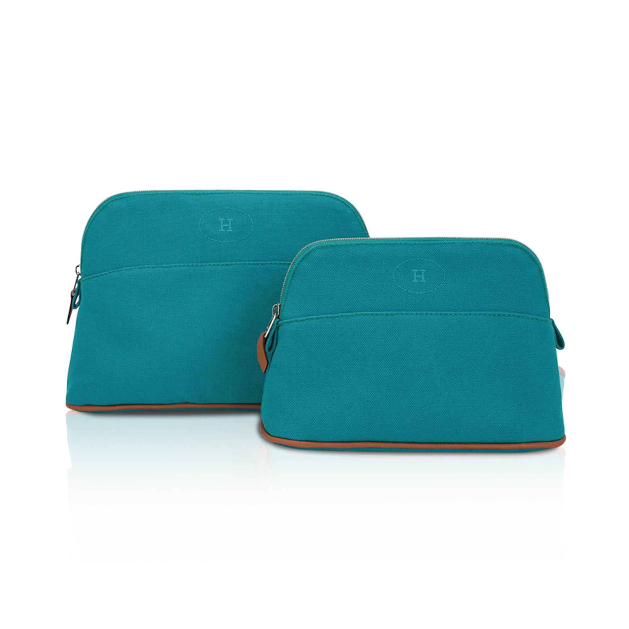 Hermes Bolide Travel Case Vert Verone Mini Model For Sale 5