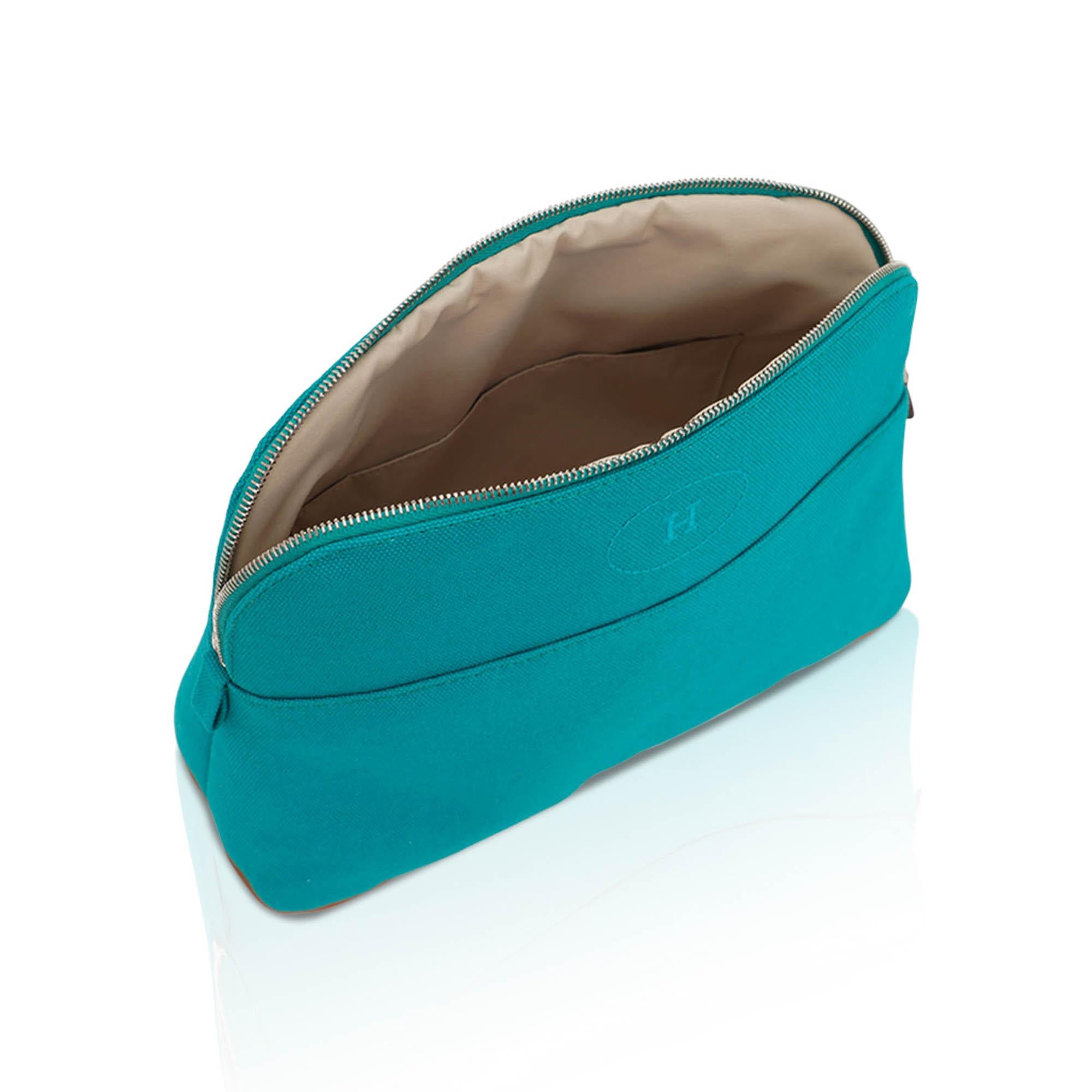 Hermes Bolide Travel Case Vert Verone Mini Model For Sale 2