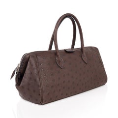 Hermes Bombay 27 Bag Marron Fonce Ostrich Small Model