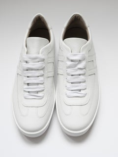 Hermes Boomerang Sneakers White Epsom Leather