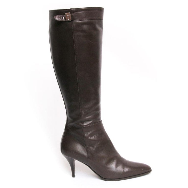 HERMES Boots in Brown Lamb Leather Size 37 For Sale at 1stDibs | lamb ...