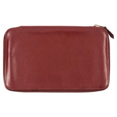 Hermes Bordeaux Box Leather Wallet “Azap”