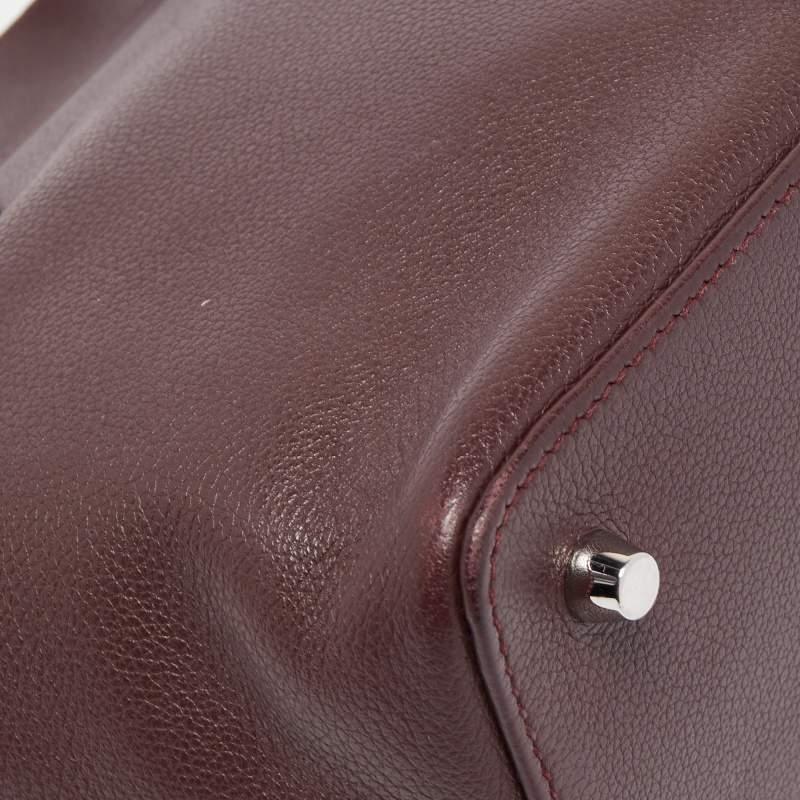 Hermes Bordeaux Evercolor Leather Palladium Finish Toolbox 20 Bag 6