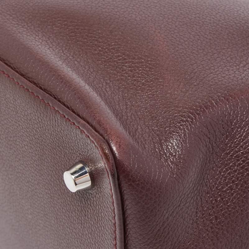 Hermes Bordeaux Evercolor Leather Palladium Finish Toolbox 20 Bag 7