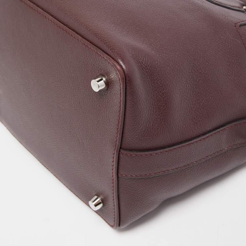Hermes Bordeaux Evercolor Leather Palladium Finish Toolbox 20 Bag 5