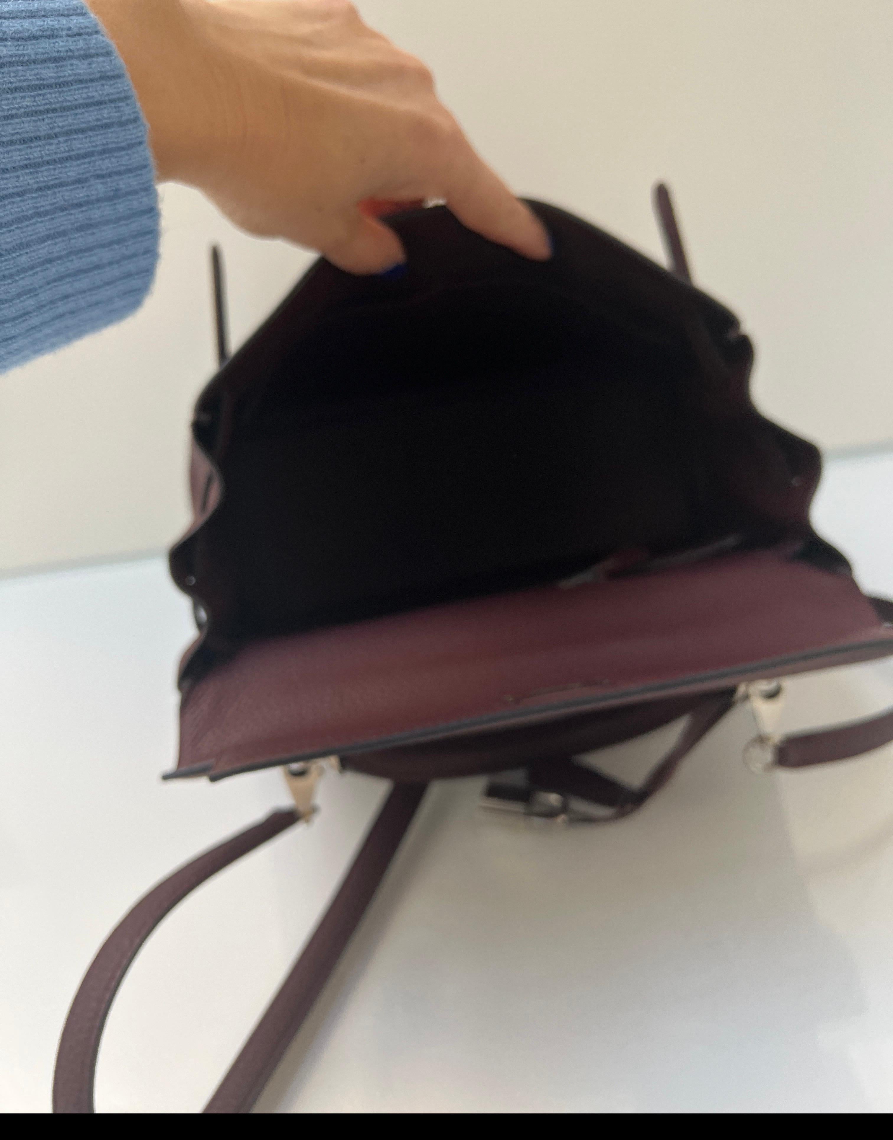 Hermes Bordeaux Kelly 28 Bag For Sale 11