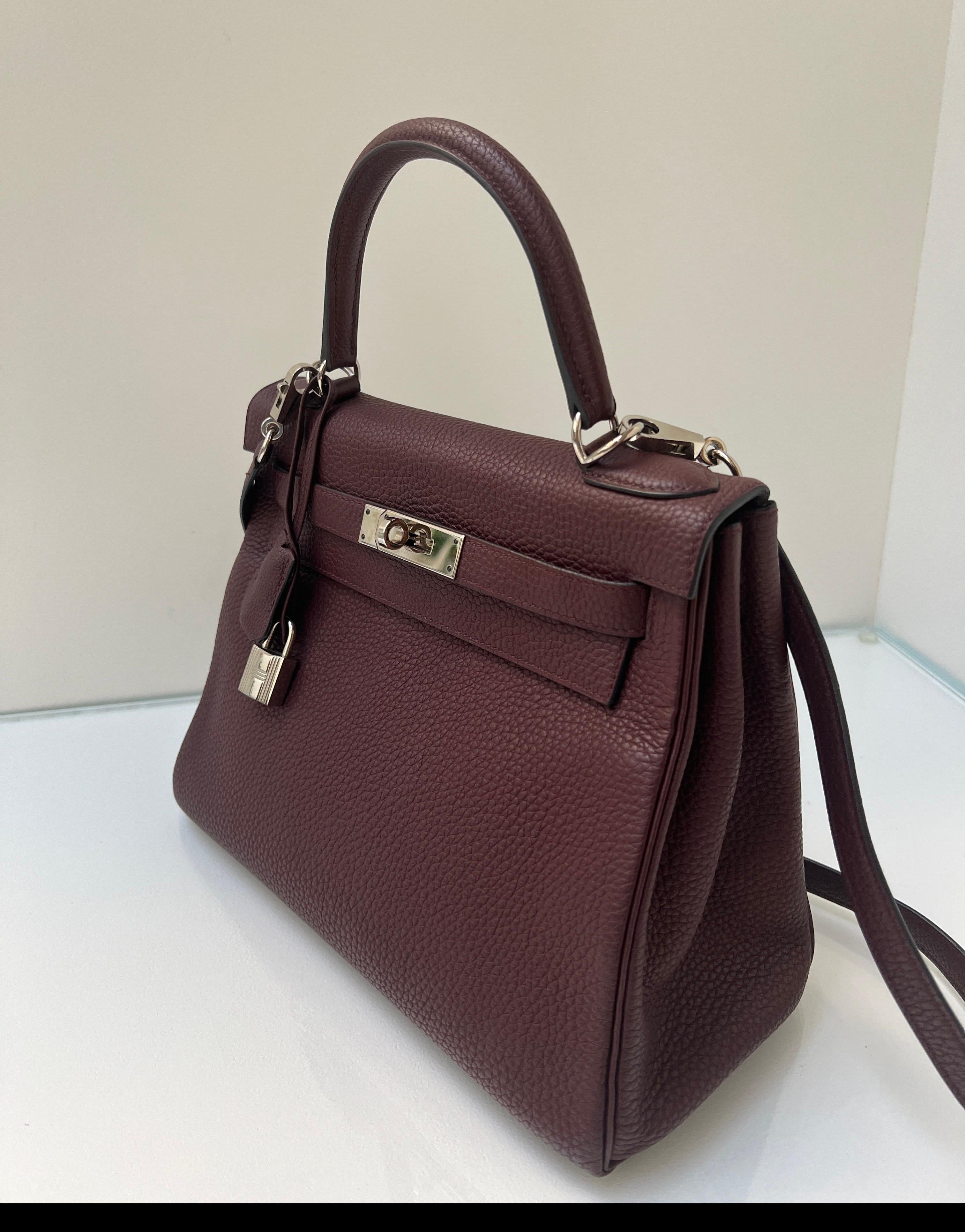 Hermes Bordeaux Kelly 28 Bag For Sale 4