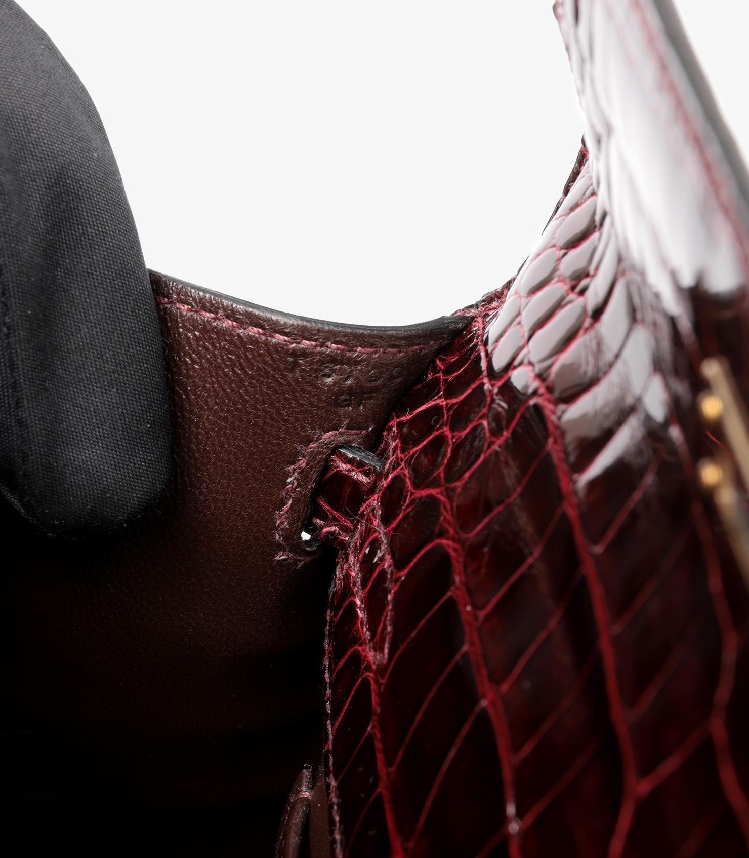 Hermès Bordeaux Mississippiensis Alligator Leather Kelly Mini Pochette 3