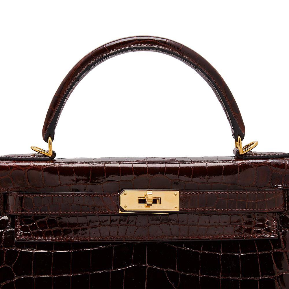 Black Hermès Bordeaux 28cm Kelly bag