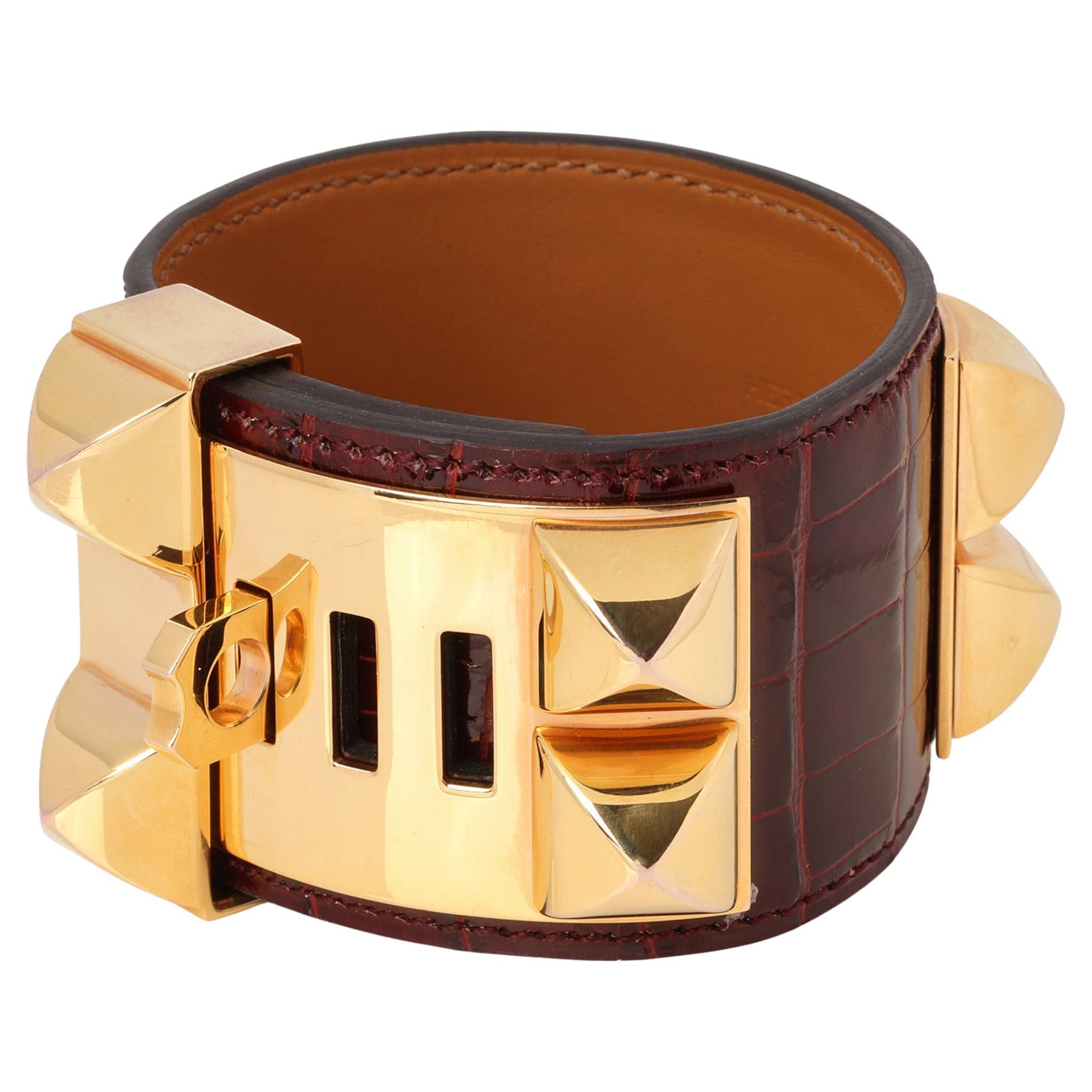 Hermès Colliers De Chiens Bracelet jonc clous