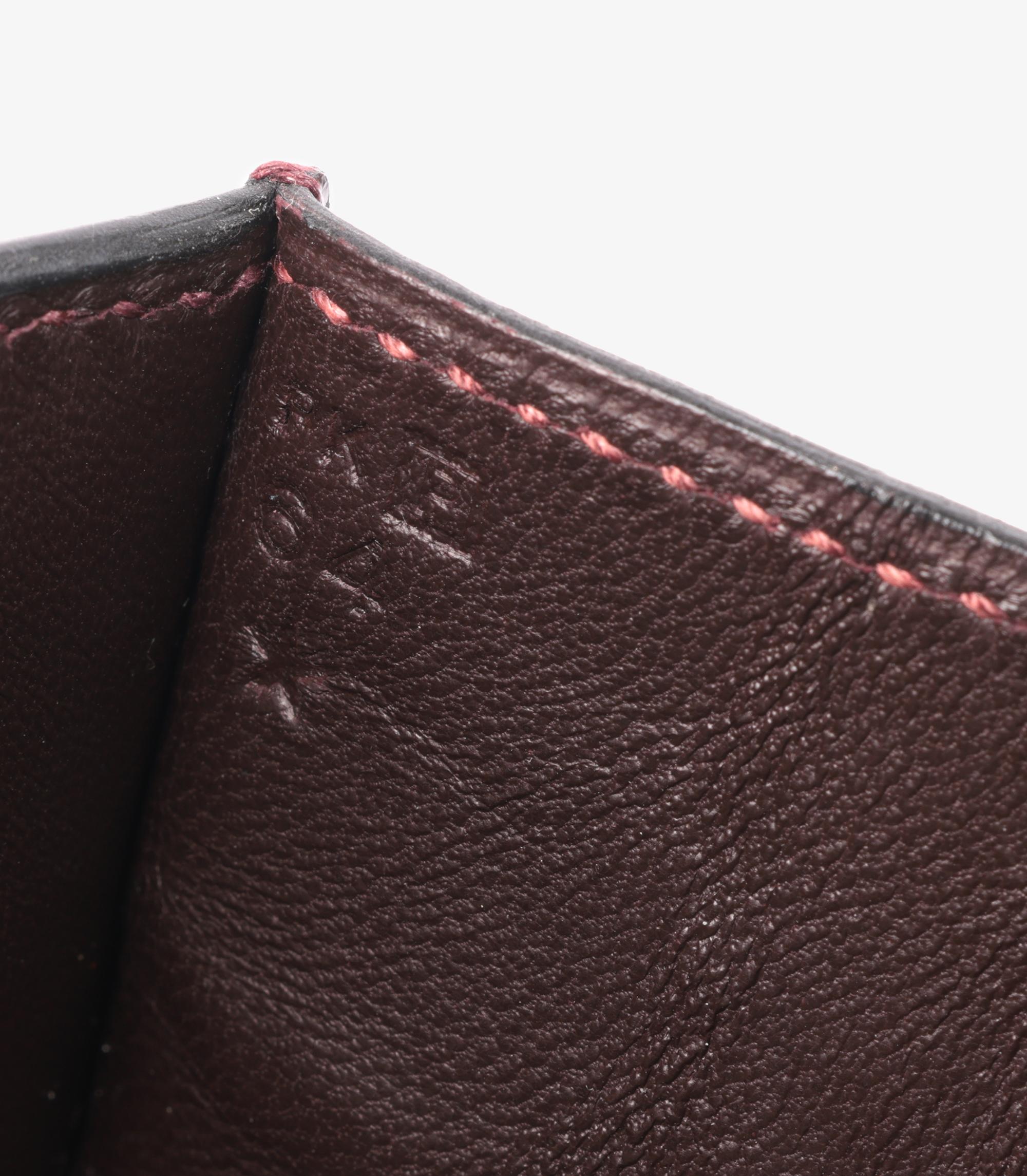 Hermès Bordeaux Shiny Niloticus Crocodile Leather Egee im Angebot 4