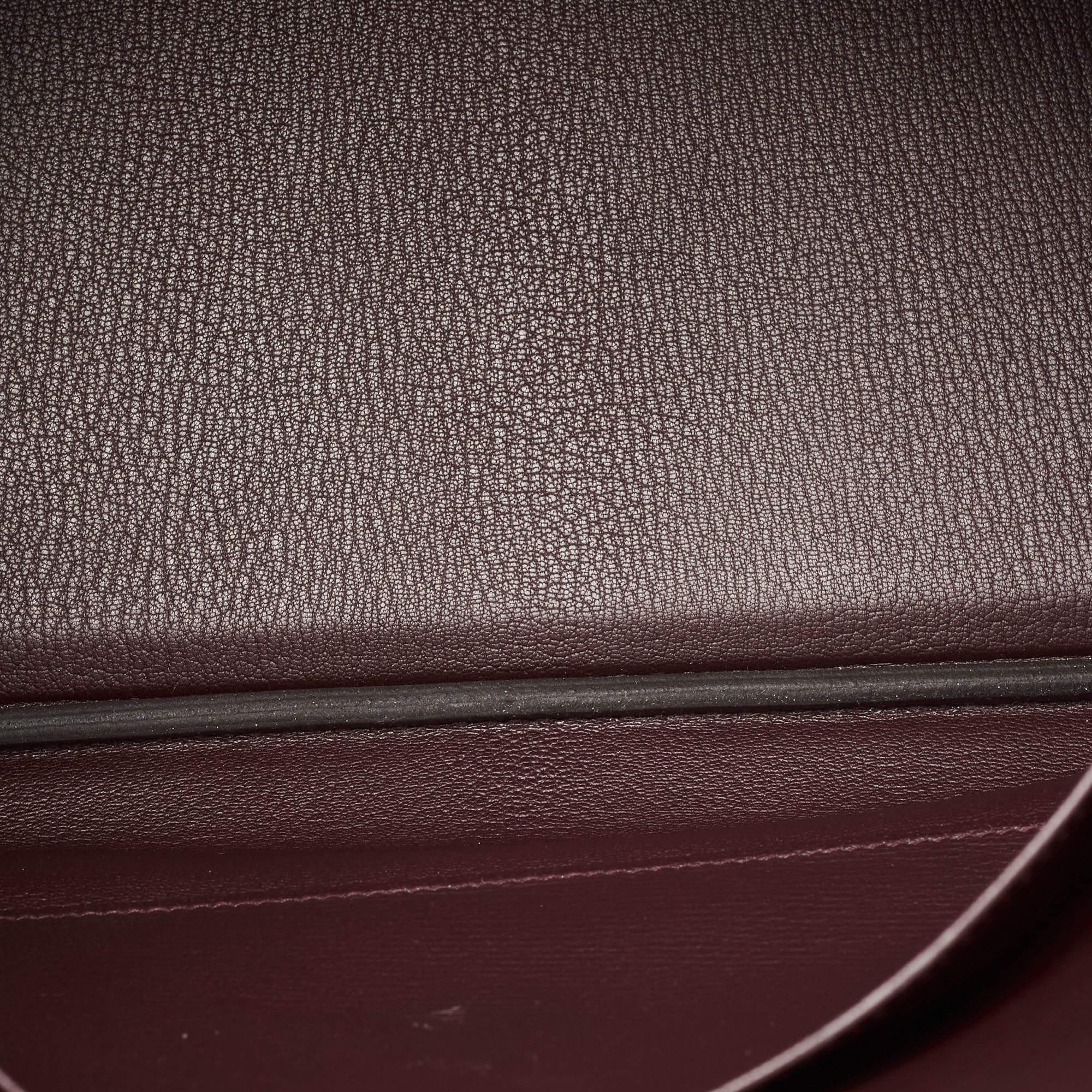 Hermes Bordeaux Togo Leather Palladium Finish Birkin 40 Bag 11