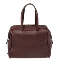 Hermes Bordeaux Togo Leather Wallago Cabine 35 Bag