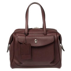 Hermes Bordeaux Togo Leather Wallago Cabine 35 Bag