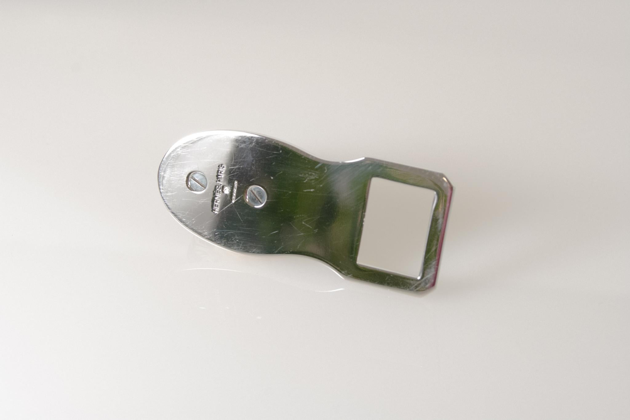 French Hermès, Bottle Opener Equestrian Horse Head in Silver Plate, 1970's Paris