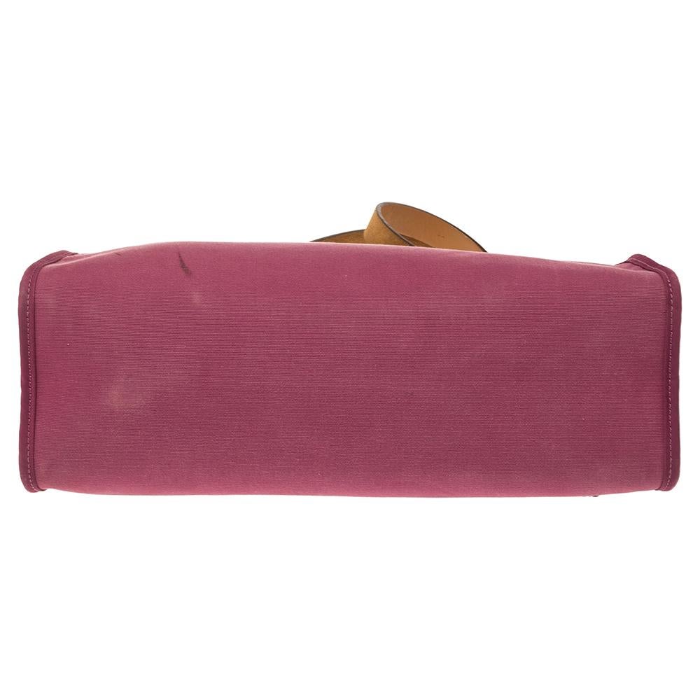 De las mujeres Bolso Hermes Bougainvillea de lona y piel Herbag Zip 31