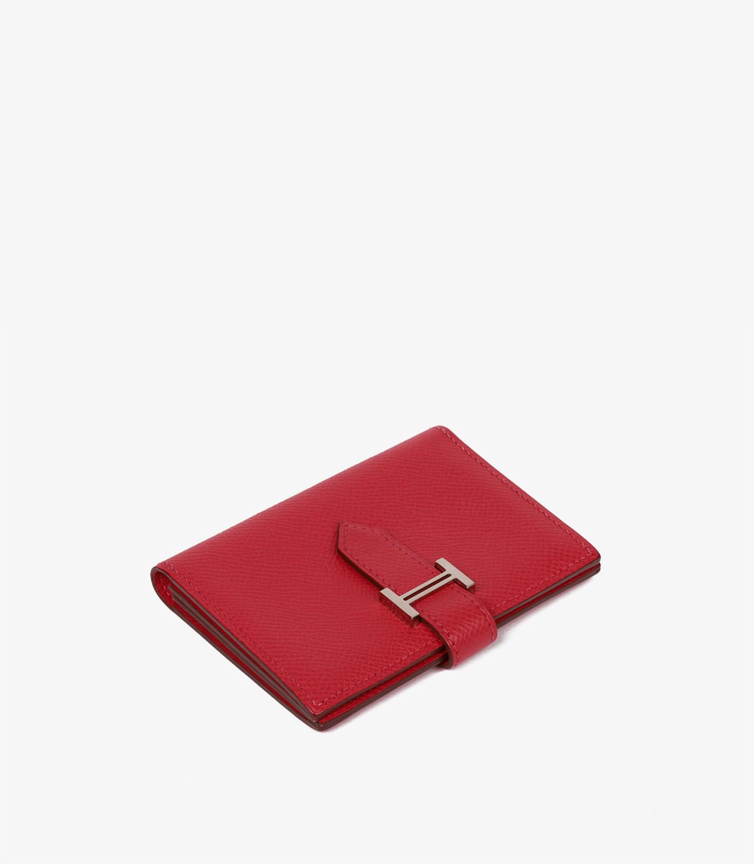 Hermès Bougainvillea Epsom Leather Bearn Cardholder

Product Details
Xupes Ref: AA0310
Brand: Hermès
Model: Bearn Cardholder
Type: Cardholder, Wallet
Serial Number: [N]
Age: 2010
RRP: £1,520
Accompanied By: Hermès Box, Dust Bag
Colour: Bougainvillea