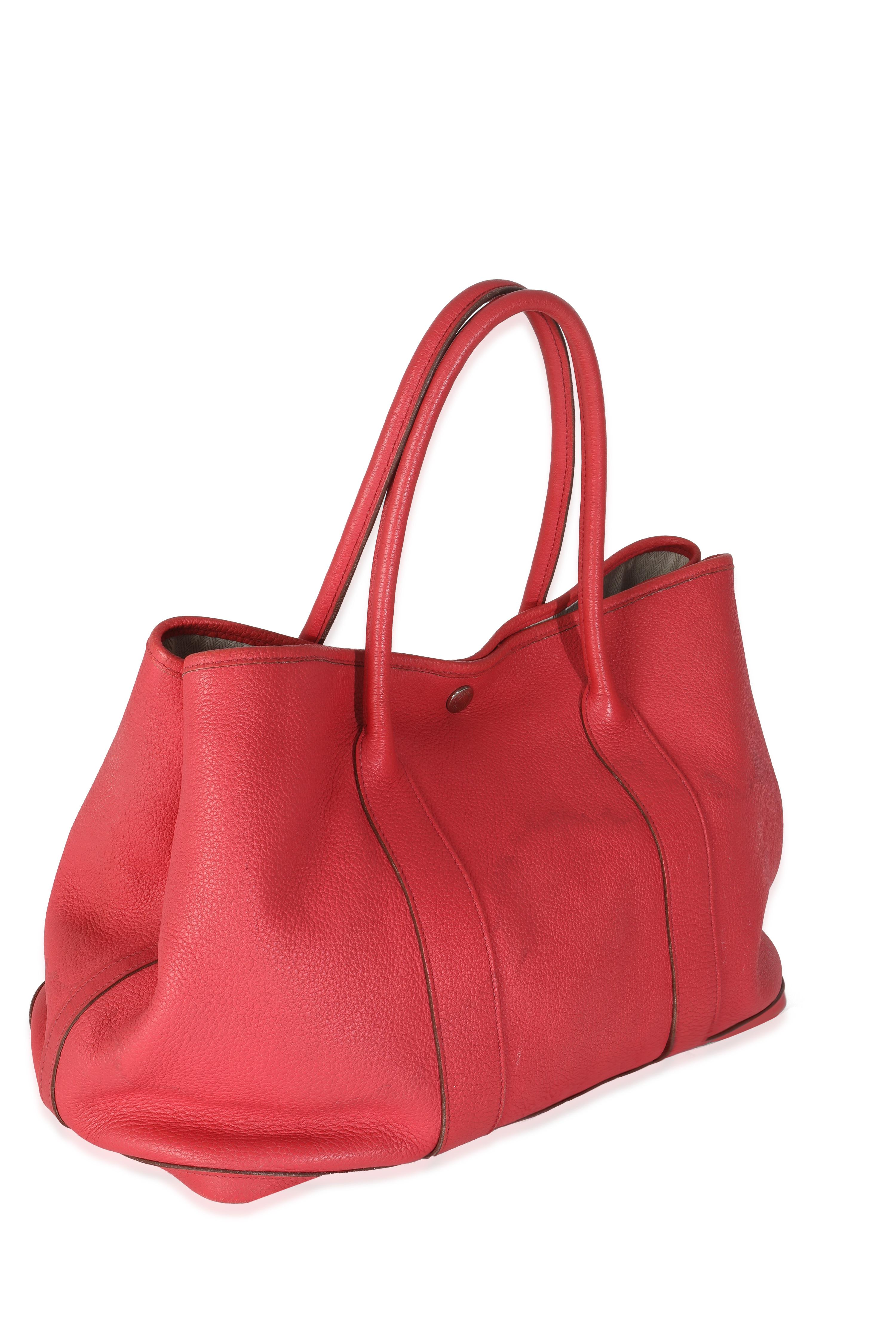 Red Hermès Bougainvillea Negonda Garden Party 36 For Sale