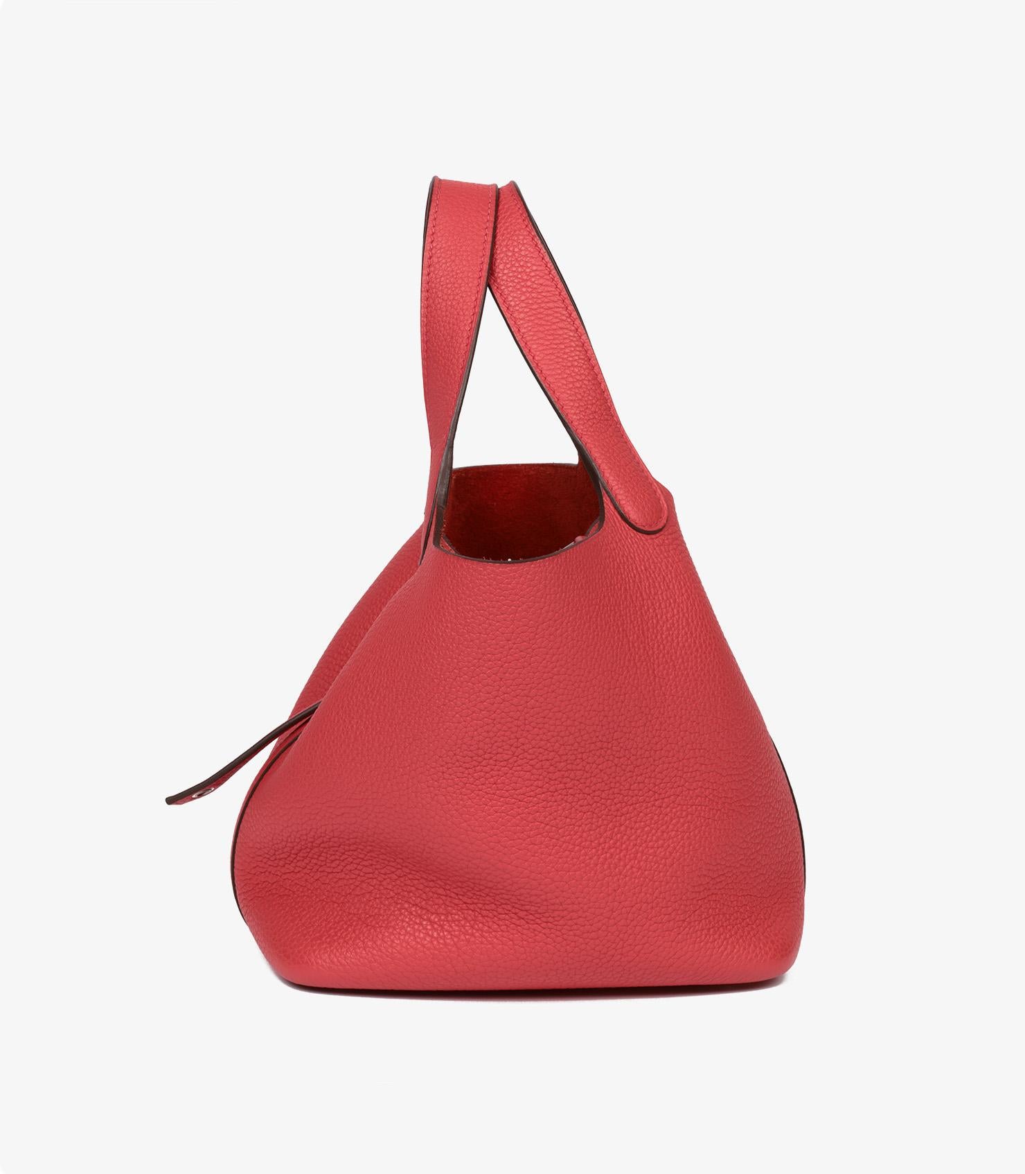 Hermès Bougainvillea Togo Leather Picotin Lock 18 In Excellent Condition In Bishop's Stortford, Hertfordshire