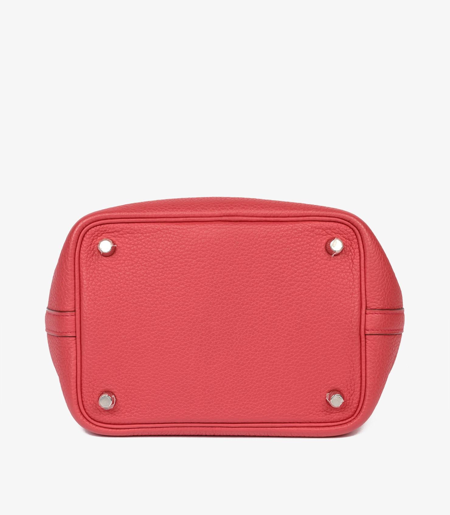 Hermès Bougainvillea Togo Leather Picotin Lock 18 1