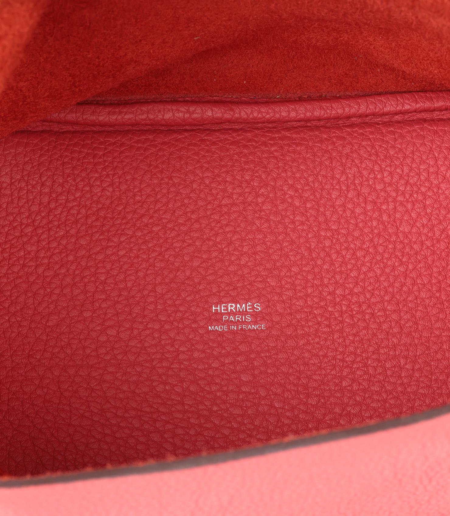 Hermès Bougainvillea Togo Leather Picotin Lock 18 3