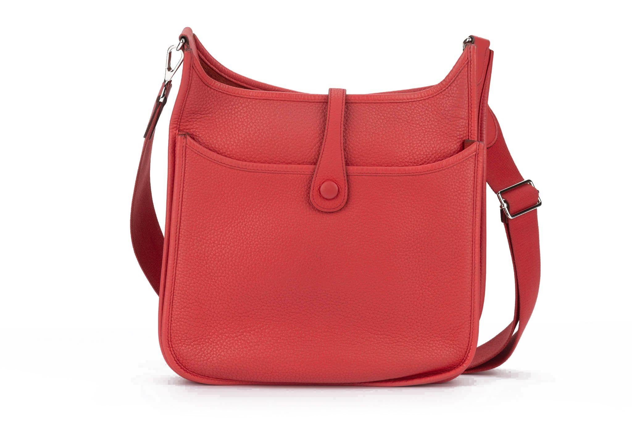 Hermès Bouganville Evelyne PM Clemence In Excellent Condition For Sale In West Hollywood, CA