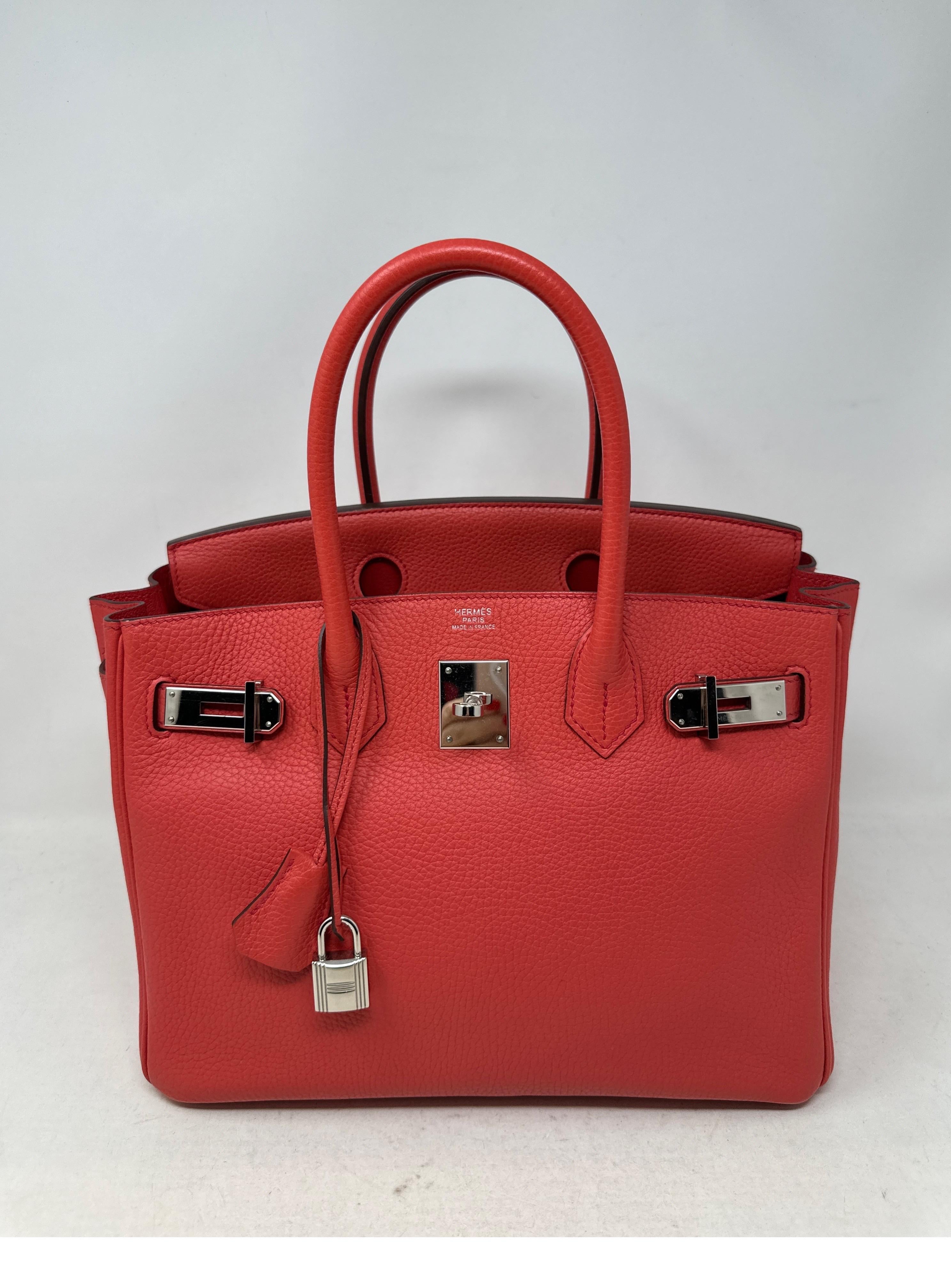 Hermes Bouganvillea Birkin 30 Bag For Sale 7