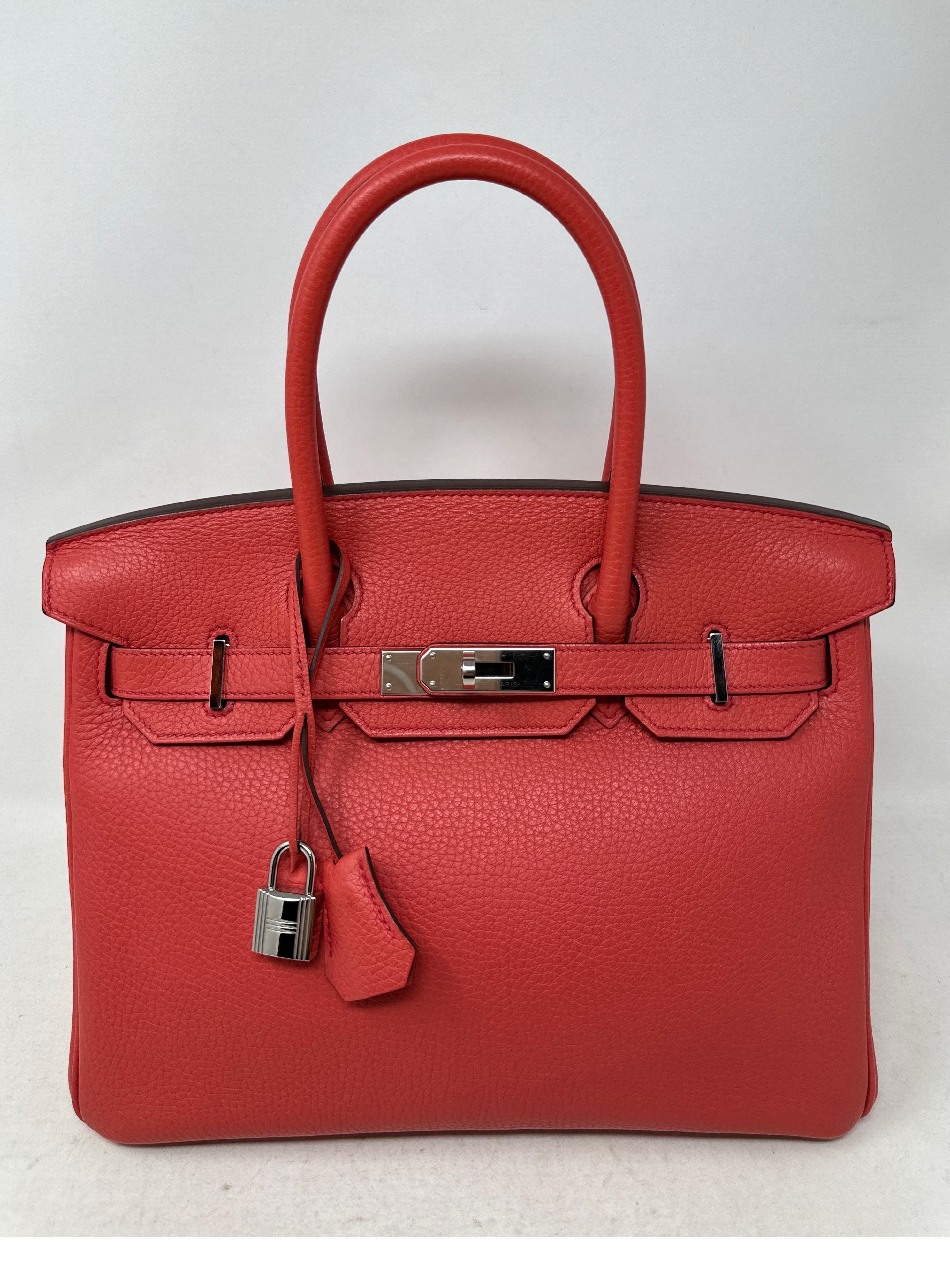 Hermes Bouganvillea Birkin 30 Bag For Sale 8