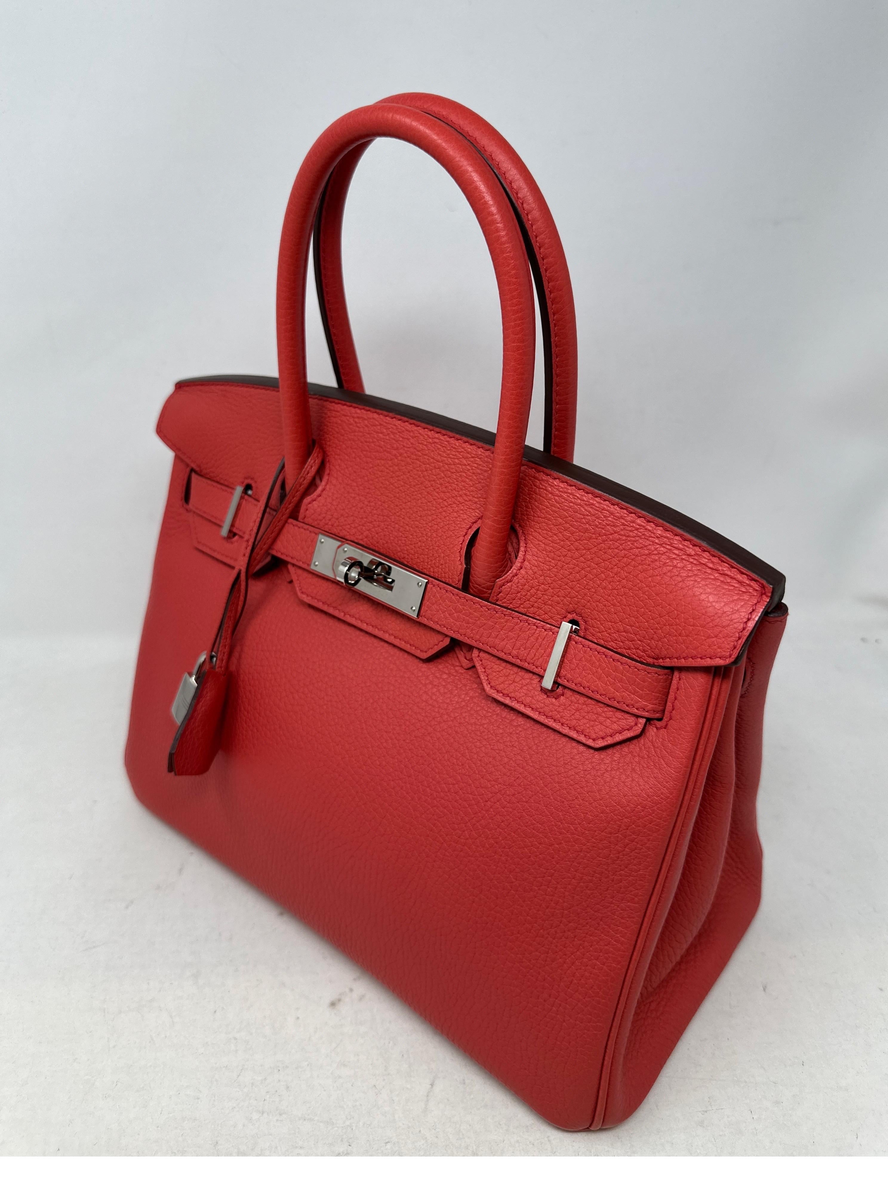 Hermes Bouganvillea Birkin 30 Bag For Sale 11