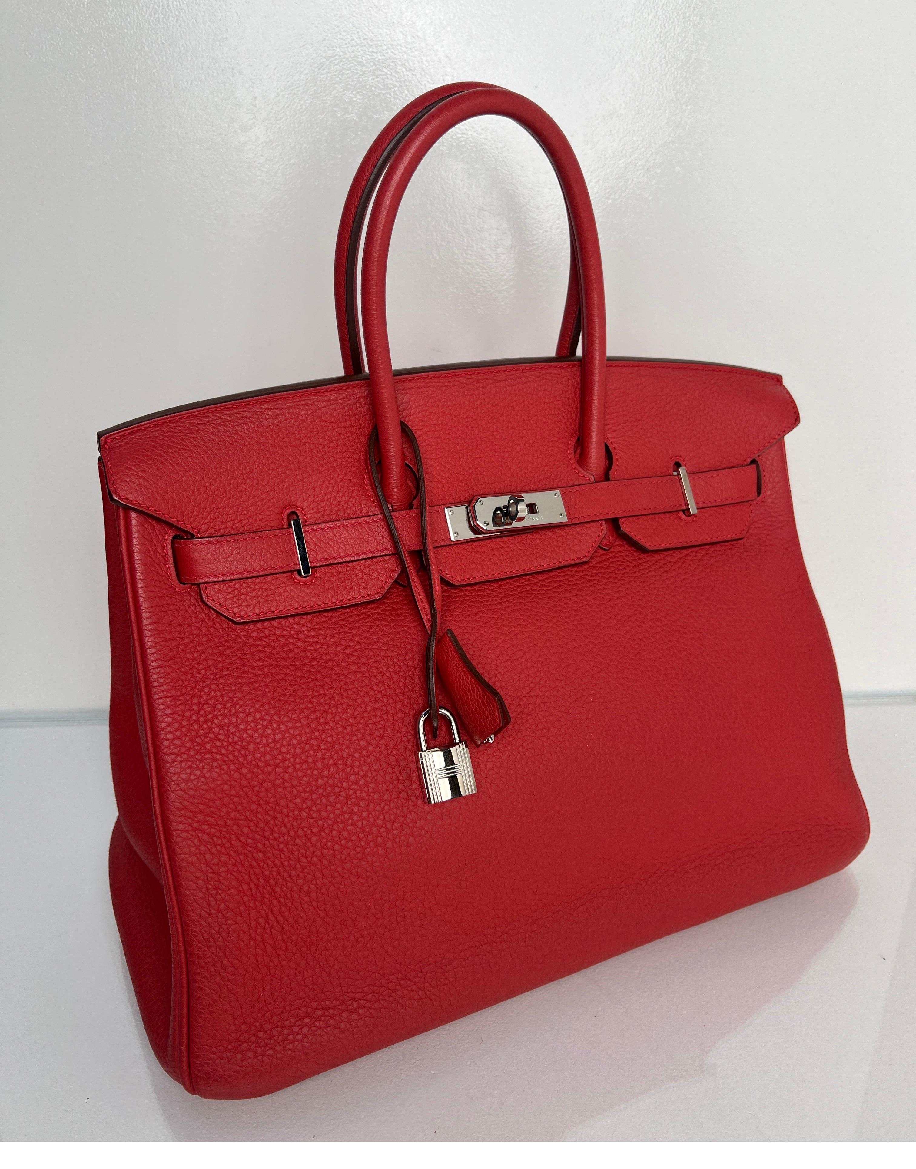 Hermes Bouganvillea Birkin 35 Bag 5