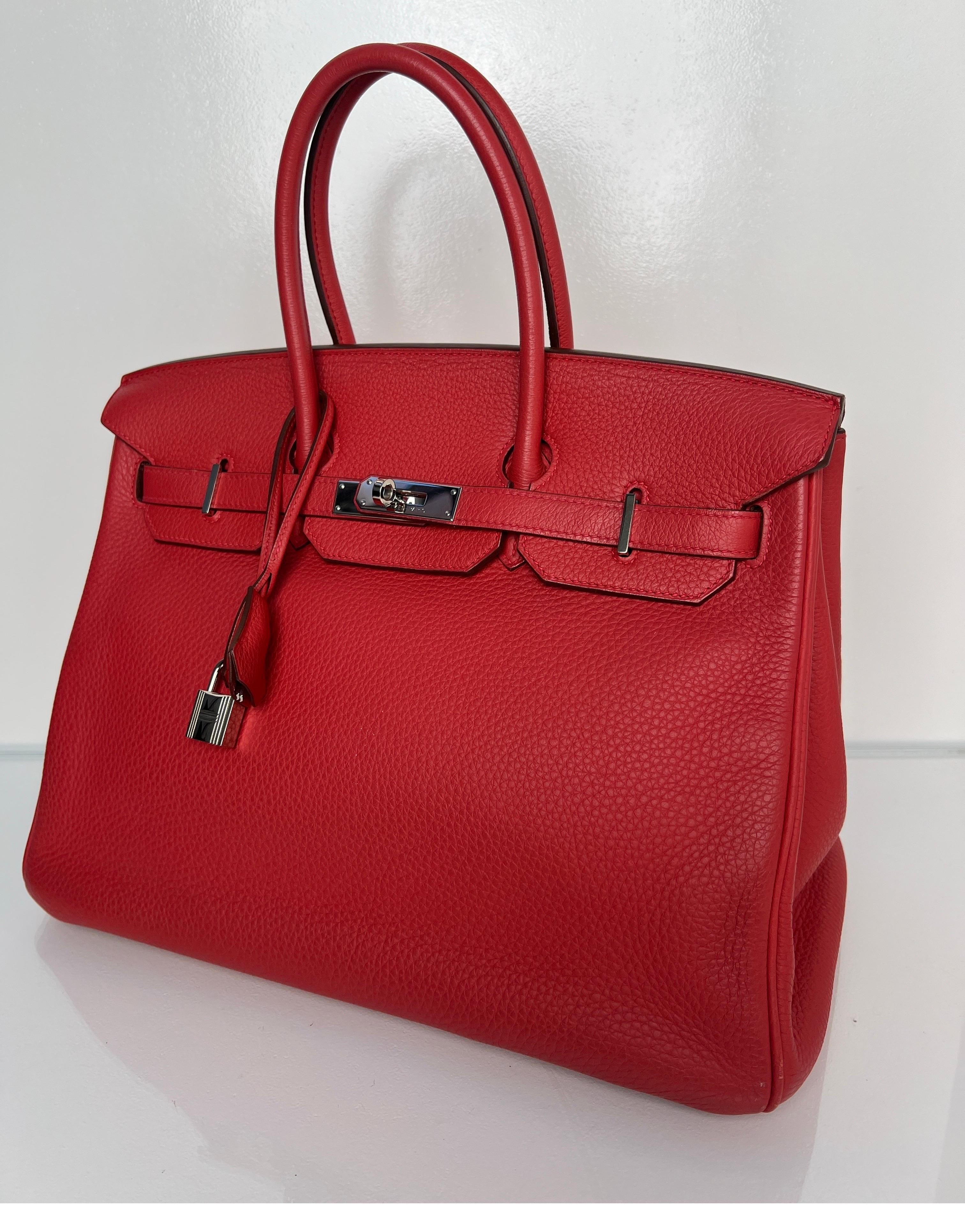 Hermes Bouganvillea Birkin 35 Bag 6