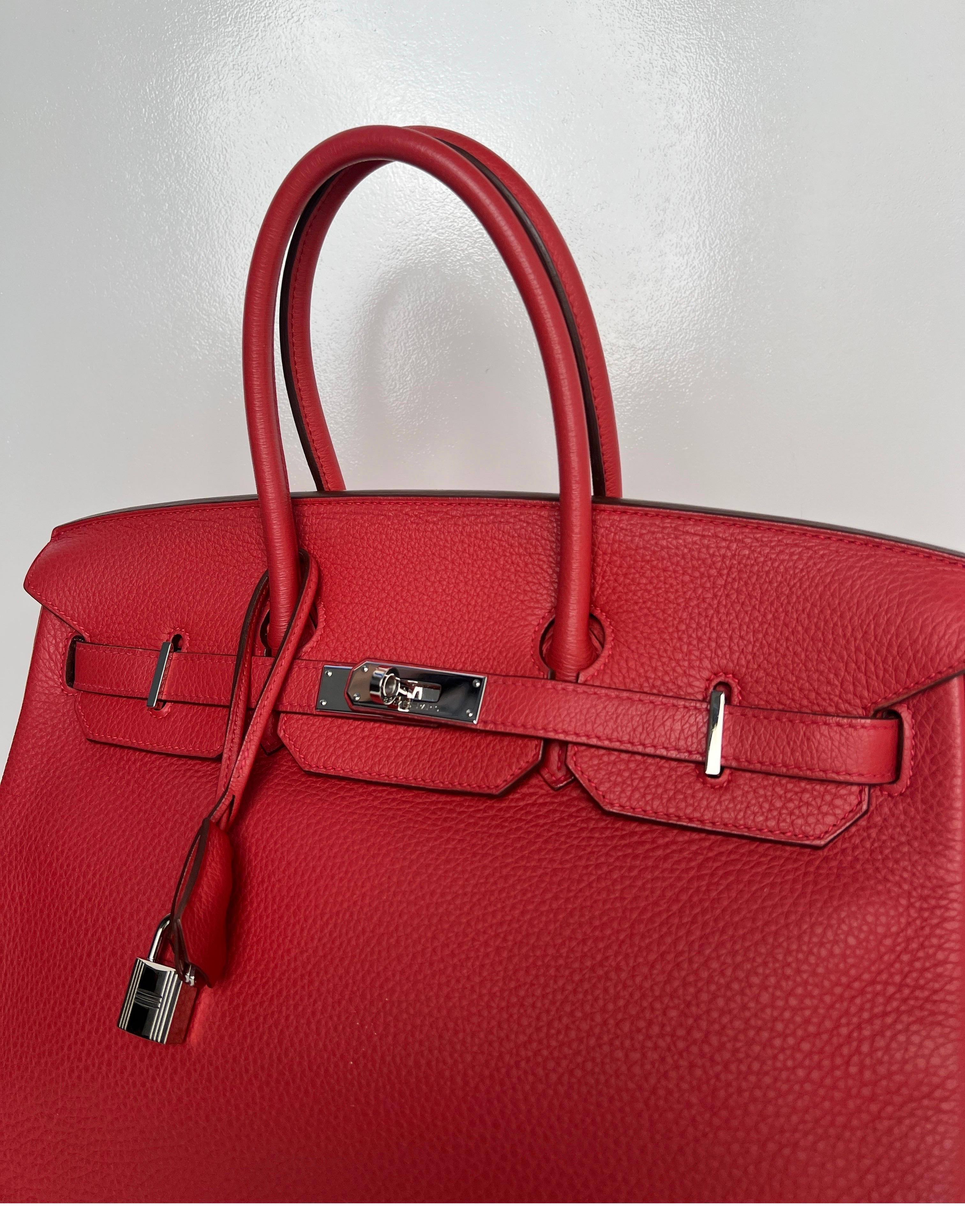 Hermes Bouganvillea Birkin 35 Bag 7