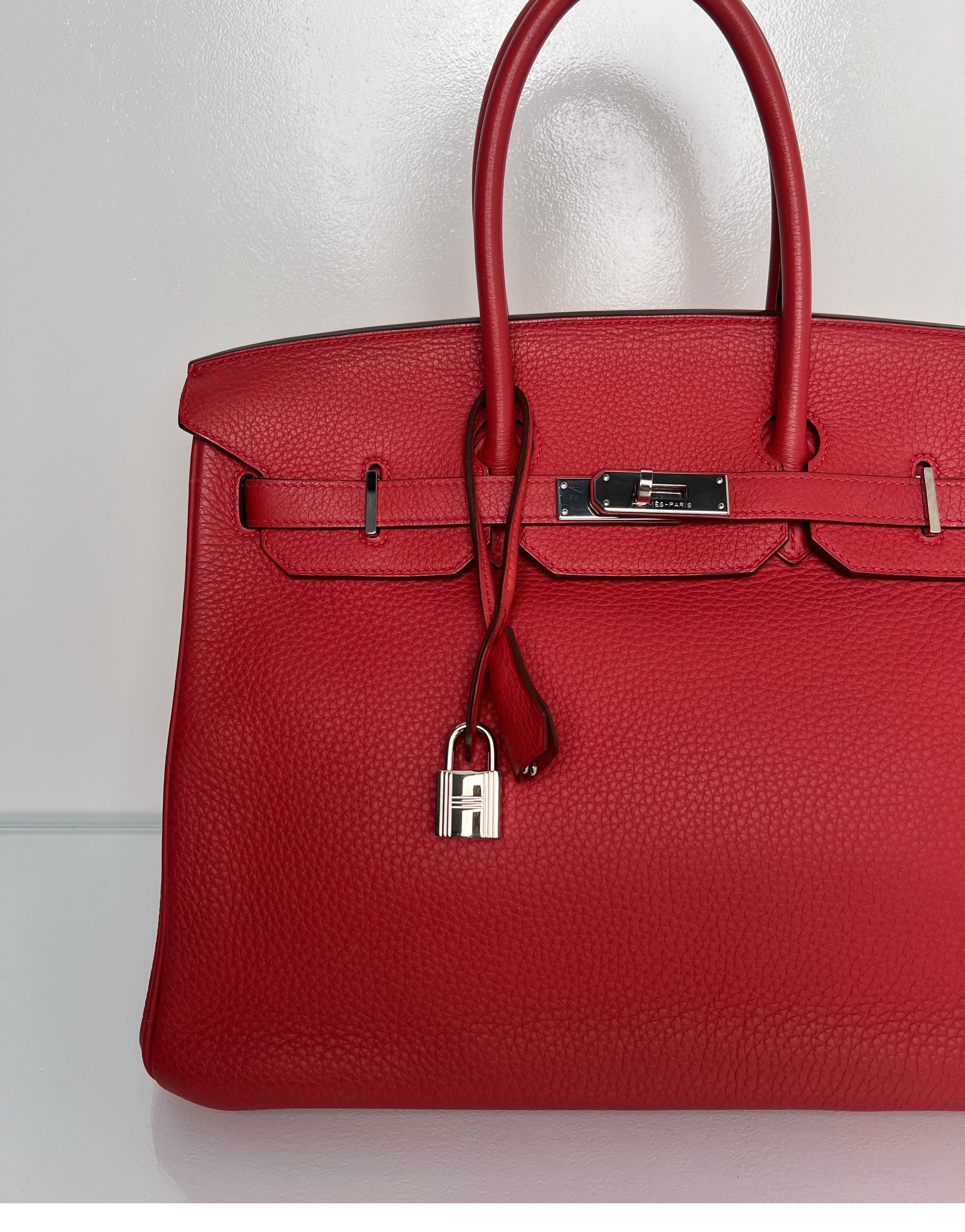Hermes Bouganvillea Birkin 35 Bag 12