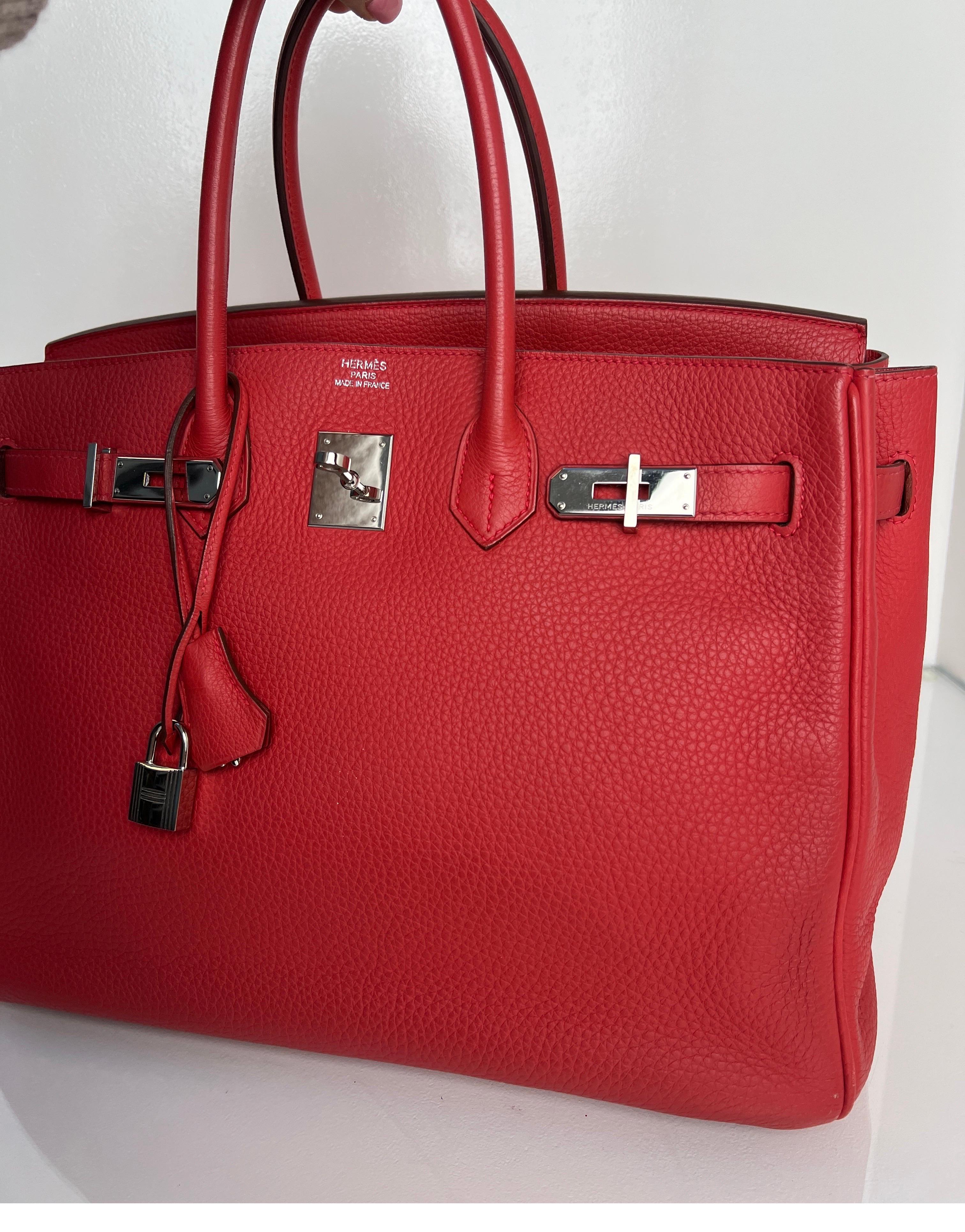 Hermes Bouganvillea Birkin 35 Bag In Good Condition In Athens, GA