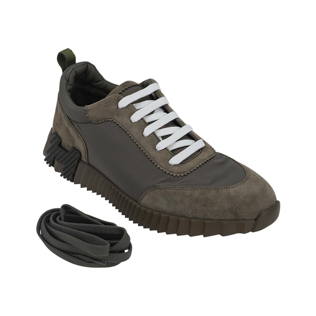 Hermes Bouncing Sneaker 43 / 10 Vert Toundra Herren