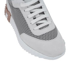 Hermes Bouncing Sneaker Gris Lulea and Blanc 37 / 7