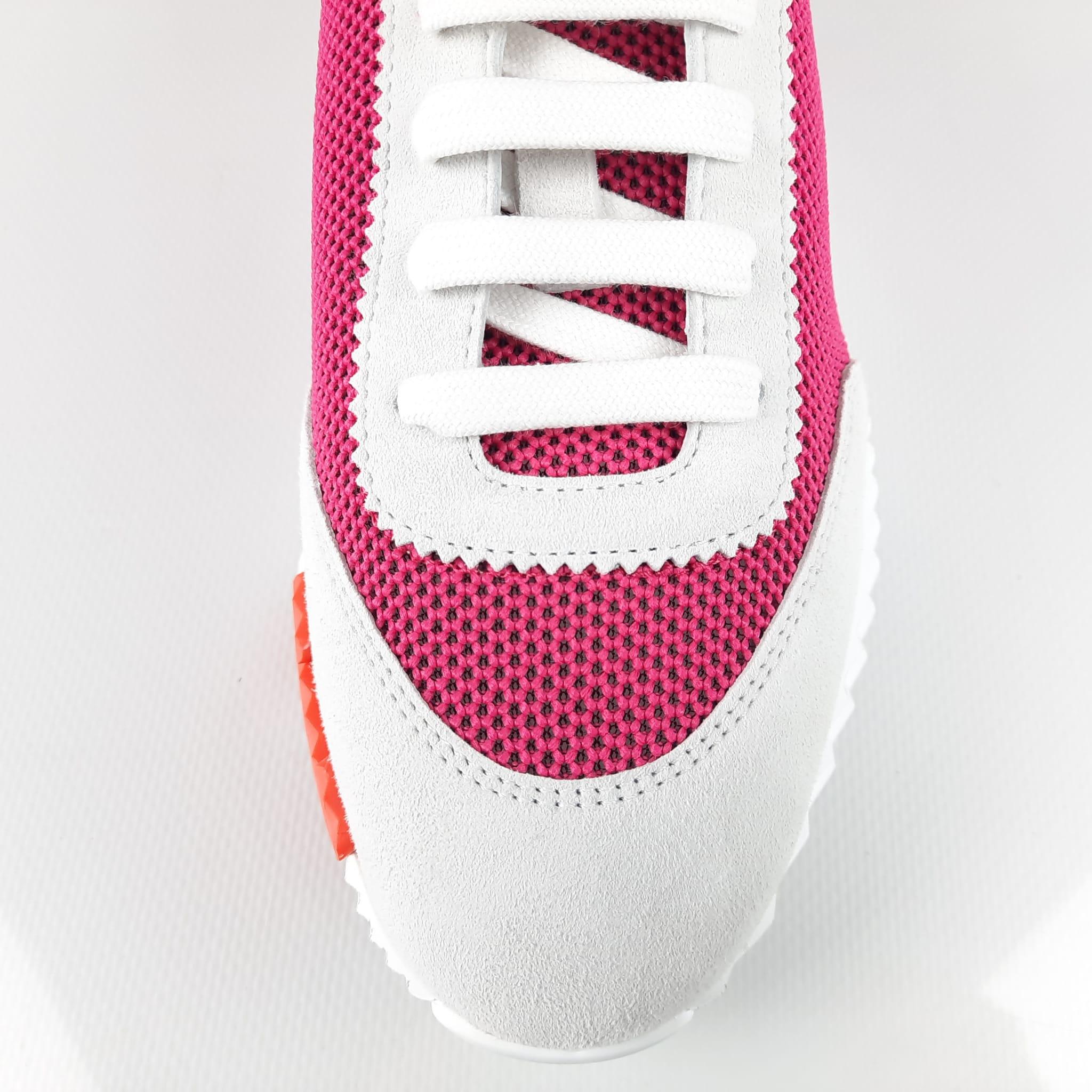 Hermes Bouncing Sneakers Color Vinicunca Pink / White Size 39  8